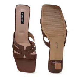 Sherrif Shoes Open Toe Block Heels image 3