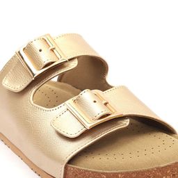 Maysun Open Toe Flats with Buckles image 3