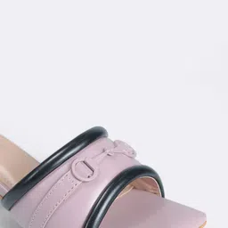 PLANET WALK Embellished Block Mules with Buckles image 4