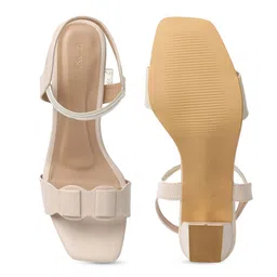 ICONICS Embellished Open Block Heels With Backstrap image 4
