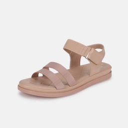 Marc Loire Textured Open Toe Flats With Backstrap image 2