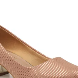 ICONICS Pointed Toe Printed Block Pumps image 4