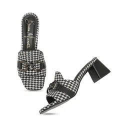Bruno Manetti Printed Embellished Block Heels image 2