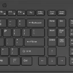 HP 330 Mouse & Keyboard Combo Wireless Standard Desktop Keyboard Compatible with Desktop, Laptop, Mac Numeric Keypad/2.4GHz Wireless Connection/1600 DPI/USB Receiver/LED Indicators-46