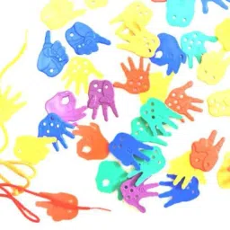 Hand and Fingers Counting Lacing Shape Activities Math Montessori manipulatives Early Child Education Learning kit for Kids Kindergarten Preschool,Set of 20 pcs-5