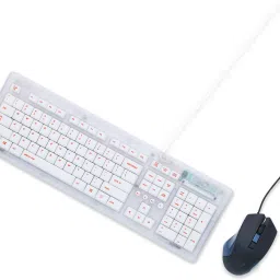 Arctic Fox Crystal Wired Keyboard and Mouse Combo Combo Set-image-1