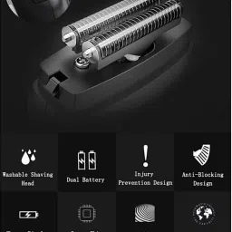 Tallcart Multifunctional 3 In 1 Grooming Kit Runtime: 90 min Trimmer for Men (Grey, Black) Trimmer 90 min Runtime 2 Length Settings image 5