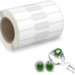 Dumbbell Jewelry Tags Roll for Necklace Earring Price Identify Permanent Adhesive Paper Label-14