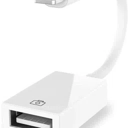 ONCRO White Lightning OTG Adapter, Lightning to USB Camera Adapter Data Sync Cable Compatible with iPad / iPhone OTG, USB Female Supports Connect Card Reader, U Disk, Keyboard, Mouse, Flash Pendrive Phone Converter-0