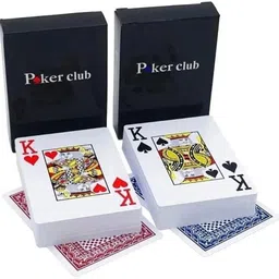 gift collection Premium Quality Poker Club 100% Pure Plastic Waterproof Playing Cards Set of 2-picture-11