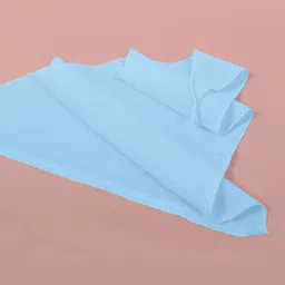 POKORY Infants Kids Pack of 10 Blue Pure Cotton Nappy Cloth Diaper Langot-image-3