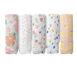 haus & kinder Infant Kids Set of 5 Pure Cotton Printed Swaddles-28