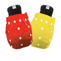 Babymoon Set Of 2 Washable Adjustable Reusable Cloth Diaper With Insert-11