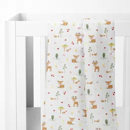 haus & kinder Aloha Set of 4 Printed Pure Cotton Soft Muslin Swaddles & Wrappers-11