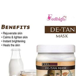 FEELHIGH Set Of 2 De-Tan Face Masks with Milk & Honey Extract - 500 ml Each image 3