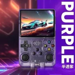 R36S Retro 64GB Transparent Purple Video Game Console Mini Handheld Gamre Exclusive Edition-image-19