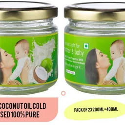 greennut Virgin Coconut Oil 100% (Cold Pressed ) Pack of 2x200ml Hair Oil-picture-1
