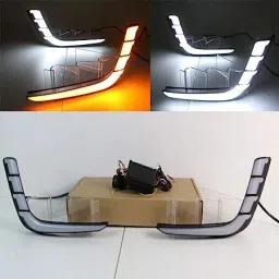 dda enterprises FRONT TURN SIGNAL LIGHT RUNNING FOG WITH INDICATOR FOR MARUTI SUZUKI SWIFT 2014 Car Fancy Lights image 3