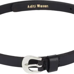 Women Formal Black Genuine Leather Belt-image-80