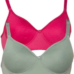 Pack of 2 Women T-Shirt Lightly Padded Bra-image-15
