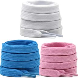 house of common Shoe Laces Flat White Blue Pink 150cm shoe lace for Sneakers Canvas shoes Shoe Lace-image-53