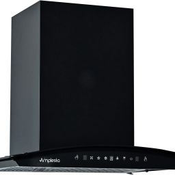 Stella Auto Clean Curved 60cm,1350 cmh, Touch & Gesture Control, Filterless Auto Clean Wall Mounted Black 1350 CMH Chimney-29