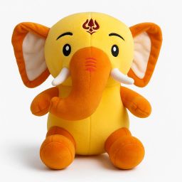 Baby Ganesha Soft Toy Ideal Gift for Baby Shower, Festivals & Room Décor - 28 cm-image-3