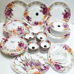 Pack of 84 Melamin Dinner Set-image-80