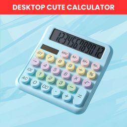 Desktop Calculator, 12-Digit Large LCD and Large Buttons for Office, Homes T380 Basic Calculator-image-71