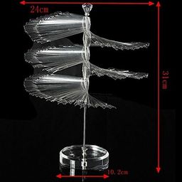 generic Nail Color Display, 120 pcs Nail Art Color Chart Display Stand Spiral False Nails Display Shelf Practice Tools For Solon Nails Polish Gel Show (Natural) image 5