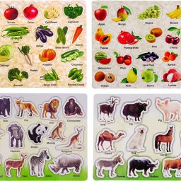 Animal , Fruit & Vegetable Jigsaw Preschool & Playgroup Educational EVA mat Puzzle kids toys for age 2 to 5 year baby boys & girls , childs easy activity learning board game for kindergarten-26