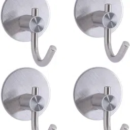 Big Round Silver Hooks - 4 PCS Self-Adhesive Heavy Duty Hook 4-image-70