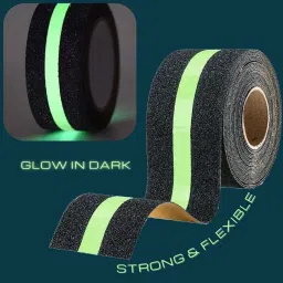 6.6 Meter Non-Slip Traction Luminous Tape Sticker Reduce The Risk of Slipping Weather resistant Anti Slip Strong Safety Warning Glow tape Indoor Outdoor Long-lasting Anti Slip Skid Tape for Stairs Steps (Manual)-15