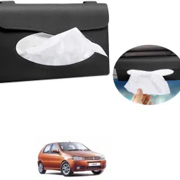 Car Tissue Holder, Sun Visor Napkin Holder, Tissue Box Holder, PU Leather Tissue Box, Backseat Tissue Purse Case Holder Black For Fiat Palio Vehicle Tissue Dispenser-22