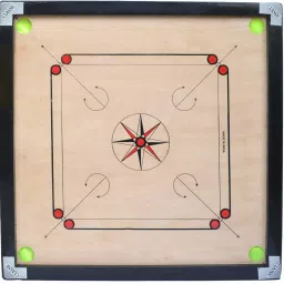 Full Size 32 INCH Woden Game with Premium Wooden Coin Striker Powder 32 cm Carrom Board-image-53