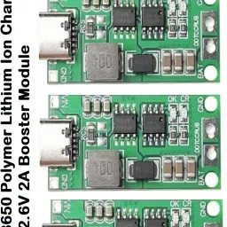 PACK OF 3 3S2A 18650 Lithium Ion Charger Type C to 3S 12.6V 2A Booster Module Electronic Components Electronic Hobby Kit-20