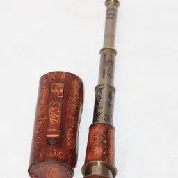 Sian Brass Handicraft Beautiful Long Brass Telescope With Leather Case_11 Reflecting Telescope-picture-18