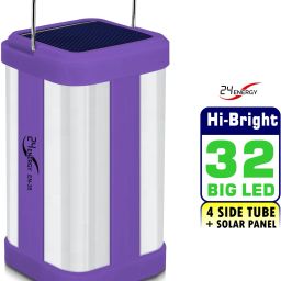 4 Tube 360 Degree Extra Bright withÂ Solar Charging Rechargeable 4 hrs Lantern Emergency Light-image-5