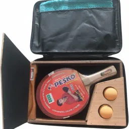 PUCH Table Tennis Bat Kit Included 1 Bat, 1 Wooden Box Cover, 1 Towel And 2 Balls Table Tennis Kit-image-88