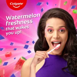colgate MaxFresh Watermelon Blast Tooth paste with Cooling Crystal (100g x 3pcs) Toothpaste image 2