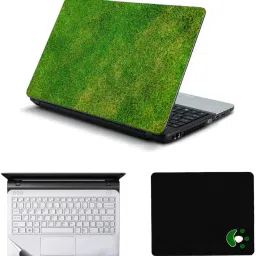 Mitram 3in1 Laptop Accessories Combo Kit Decal Grass laptop Skins Stickers, Mouse Pad and Palmrest Skin for HP-DELL-Lenovo-Asus-Acer Laptops || Notebooks 15.6 Inch Combo Set-11