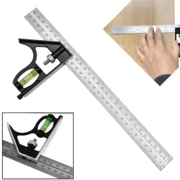 flamingo enterprise 90 Degree Angle Scale Try Square Combination Square Carpenter Tools Combination Square image 2