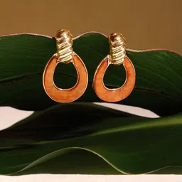Zaveri Pearls Gold Plated Contemporary Studs-94