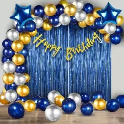 Boys Happy Birthday Decoration kit Combo - 41 Pcs for Birthday Decor combo pack-image-85
