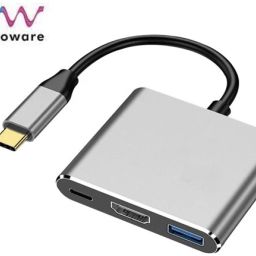 microware USB C to HDMI Adapter, 3 in 1 Multiport USB Type C to 4K HDMI USB C to HDMI Adapter, 3 in 1 Multiport USB Type C to 4K HDMI USB Hub-image-51