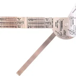 samenx Multi Use Rule & Gauge stainless steel with Very Clear Numbers and Letters Height Gauge image 3