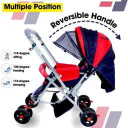 dandles Baby Stroller and Pram with Sun Canopy & Mosquito Net and Wheel Breaks Stroller Stroller image 5