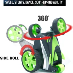 nishchal RC Stunt Car Vehicle 360° Rotating Rolling Radio Control Multicolor19 image 3