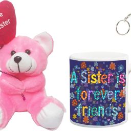 Soft Toy, Mug, Keychain Gift Set-11