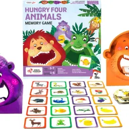 Hungry Four, Memory Game, Age 3-7 Years Old, Preschool Educational Activity Kit-12